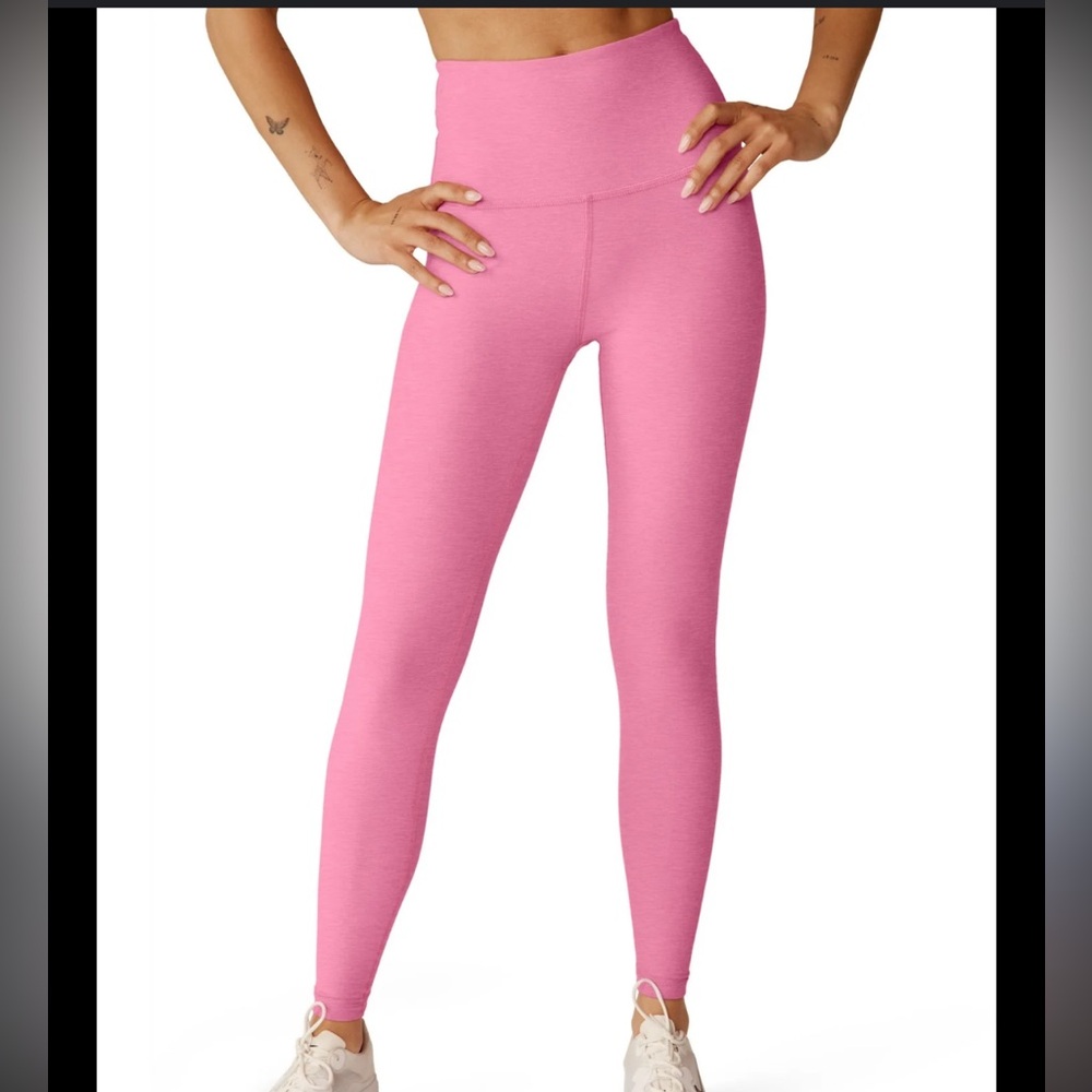 Beyond Yoga Caught In The Midi Legging Pink Bloom Heather Size S - Picture 12 of 12
